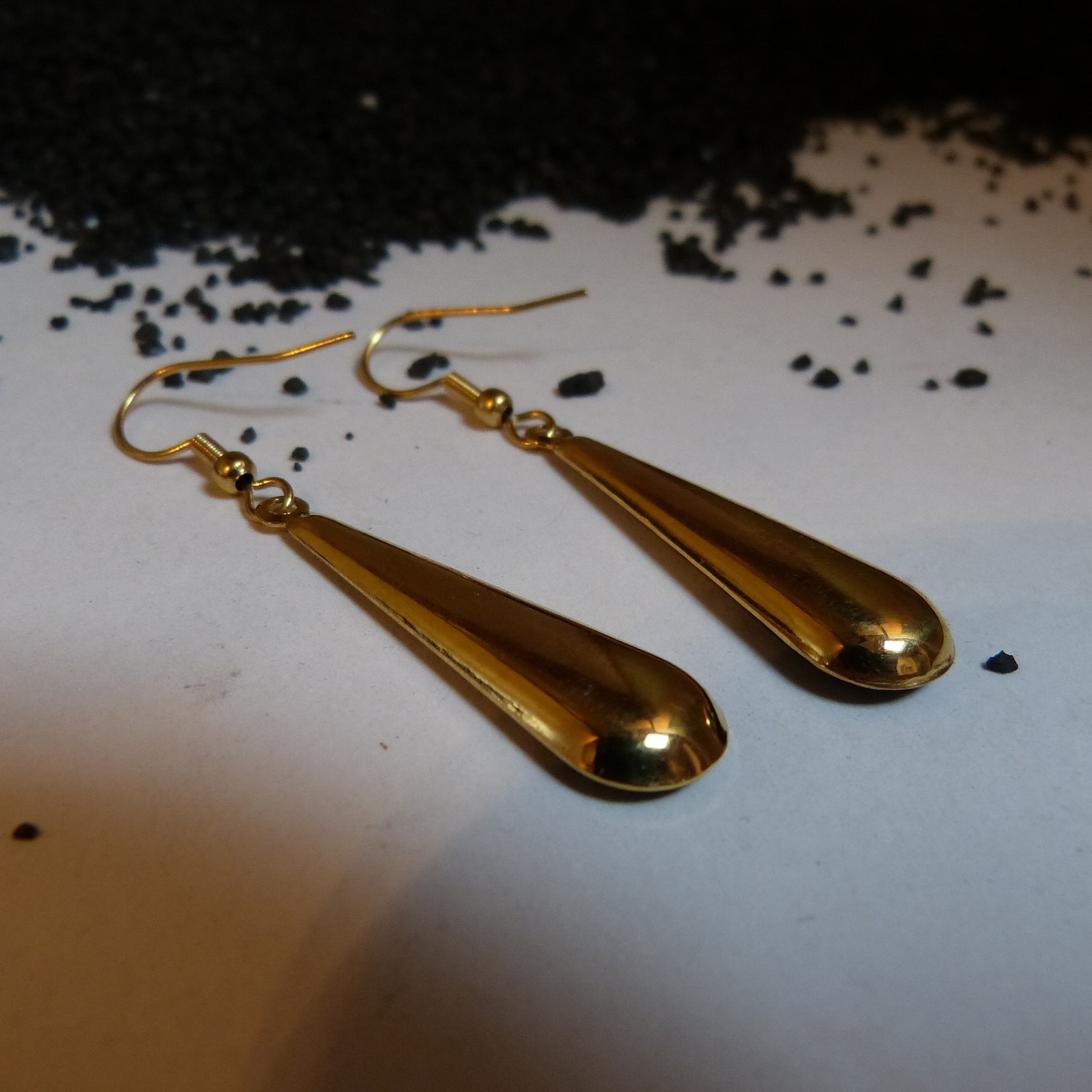 boucles-gouttes-dentelle-doré à lor fin
