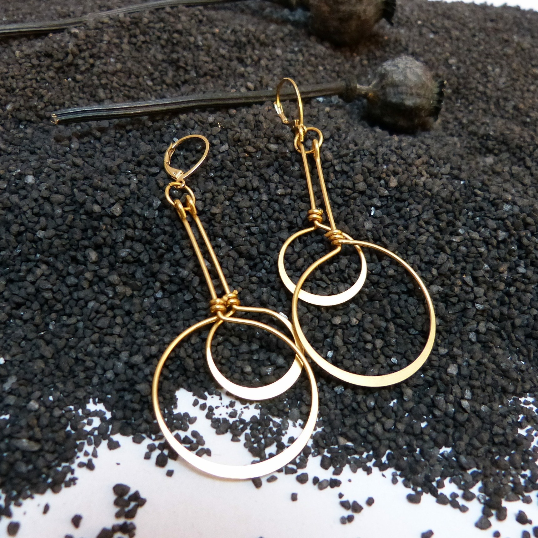 boucles-créole-doré à lor fin-arwen