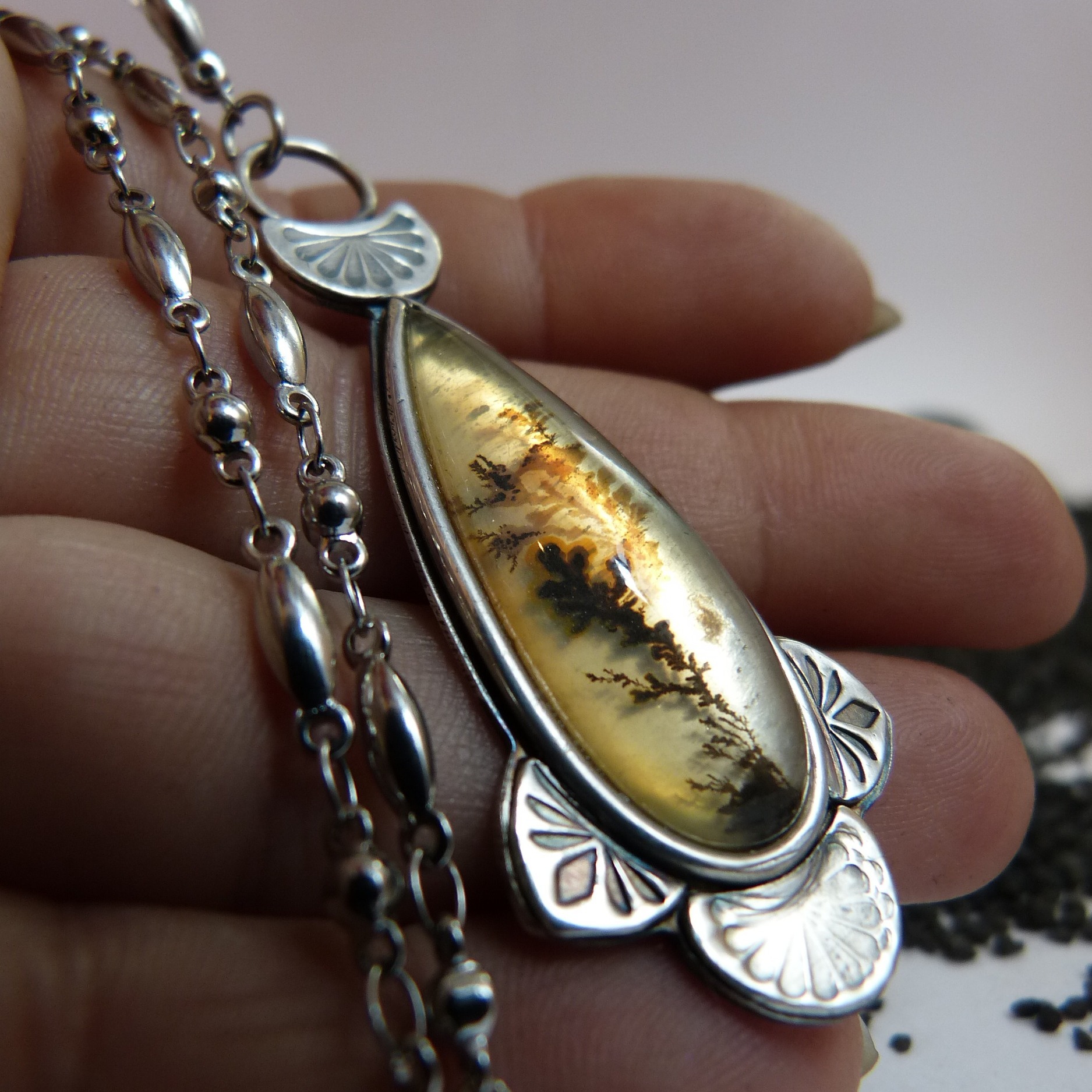 collier-pierre naturelle-agate