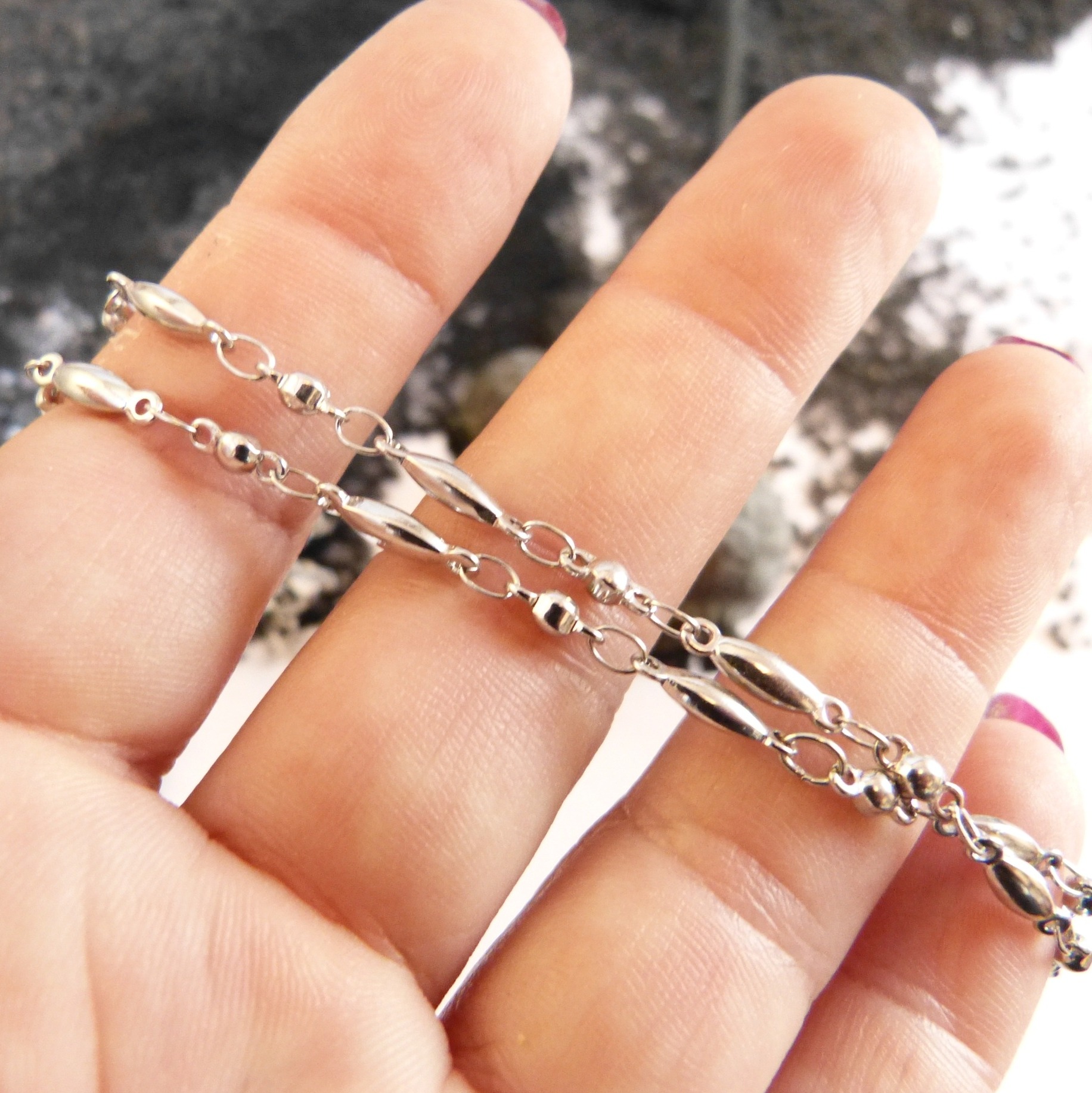 collier-argent-acier-dentelle-noire-Belladone