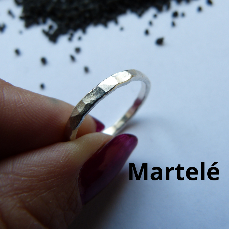 anneau-argent-martelé-ciselé-Belladone
