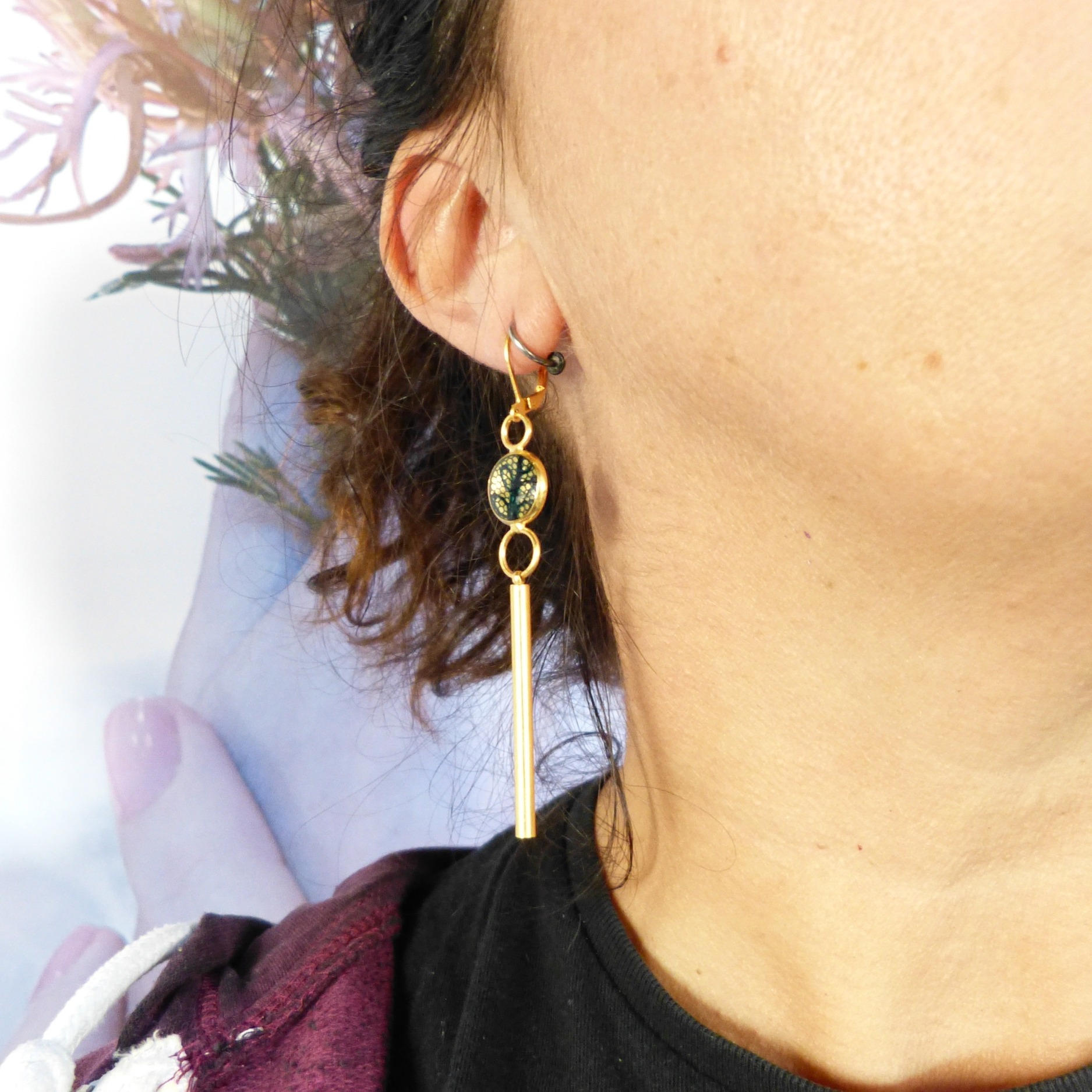 boucles-dentelle-doré à lor fin-gitane-belladone
