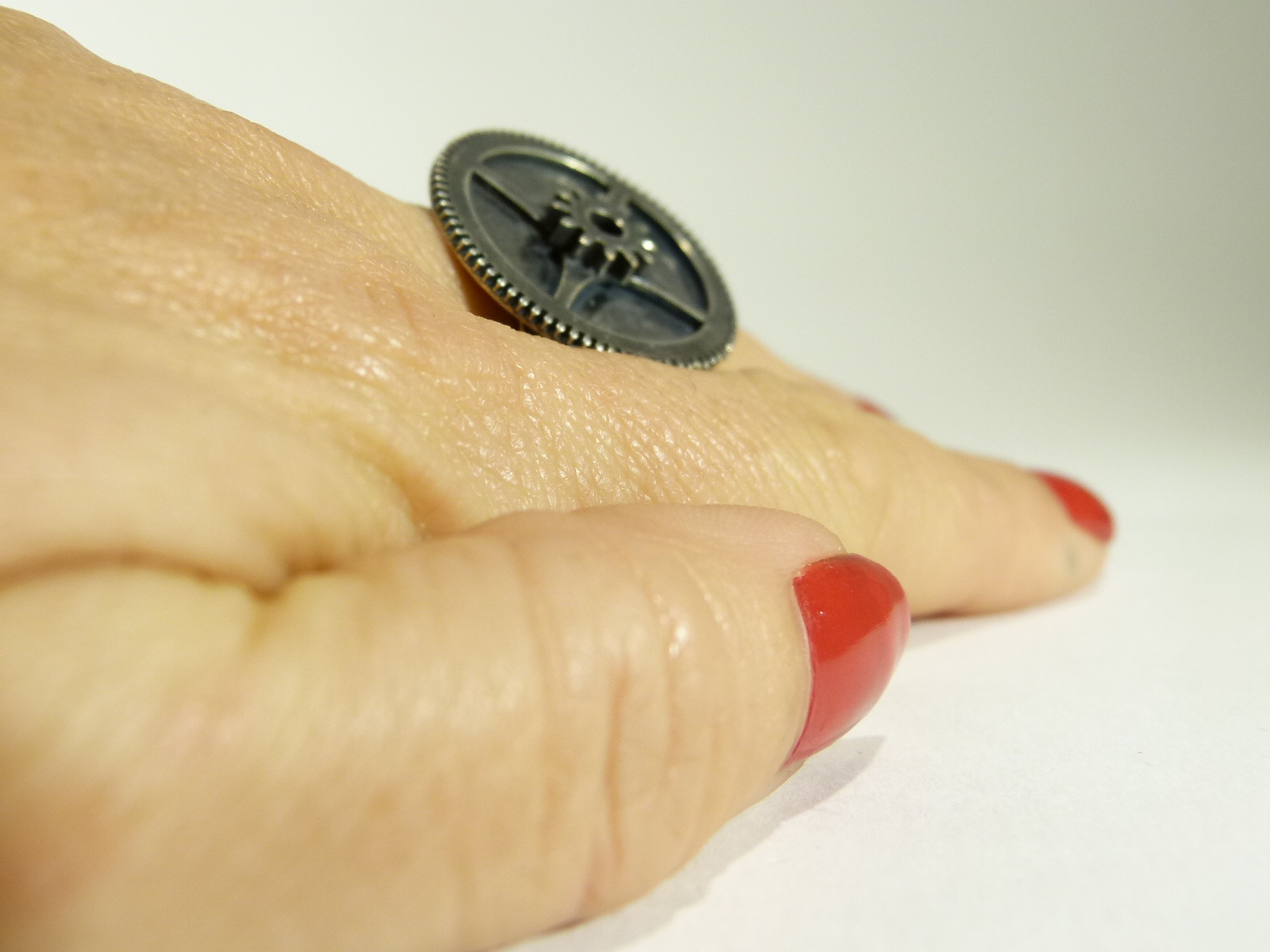 bague gros engrenage dhorloge