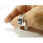 Bague mixte dentelle plaqué argent