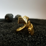 bague ginkgo or