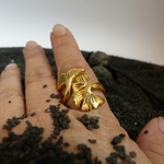 bague ginkgo or