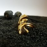 bague ginkgo or