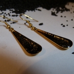 boucles-gouttes-dentelle-doré à lor fin