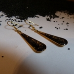 boucles-gouttes-dentelle-doré à l'or fin