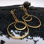 boucles-créole-doré à l'or fin-arwen