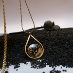 collier-dentelle-doré à lor fin-noura