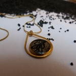 collier-dentelle-doré à lor fin-noura