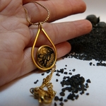 collier-dentelle-doré à lor fin-noura