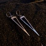 boucles -résine-argent-flèche