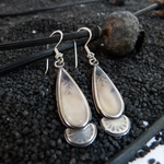 boucles-pierre naturelle-agate