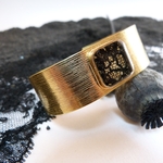 bracelet- doré à lor fin- dentelle-noire-Belladone