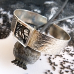bracelet-argenté-dentelle-noire-Belladone