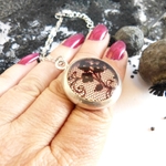 collier-argent-acier-dentelle-noire-Belladone