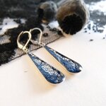 Boucles doreilles-argent-dentelle-goutte