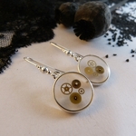 boucles doreilles-engrenages-mécanisme-industriel