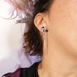 Boucles-dentelle noire-argent-Bilbane-Belladone