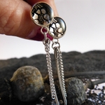 Boucles-dentelle noire-argent-Bilbane-Belladone