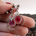 boucles doreilles-dentelle-argent-perline-belladone