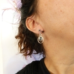 boucles doreilles-dentelle-argent-perline-belladone