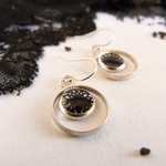 boucles doreilles-dentelle-argent-perline-belladone