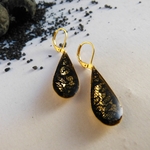 boucles-doré à l'or fin-dentelle-crystal-belladone
