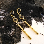 boucles-dentelle-doré à l'or fin-gitane-belladone