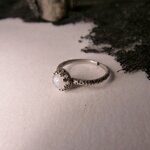 bague-pierre semi precieuse-pierre de lune-plaqué argent belladone