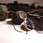 collier-argent-dentelle noire-belladone