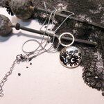 collier-argent-dentelle noire-belladone