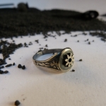 bague-engrenage-argent-persé-belladone