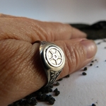 bague-engrenage-argent-persé-belladone
