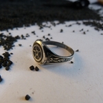 bague-engrenage-argent-persé-belladone