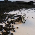bague-engrenage-argent-persé-belladone