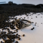 bague-engrenage-argent-persé-belladone