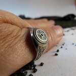 bague-engrenage-argent-persé-belladone
