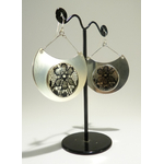boucles doreilles demi lune dentelle