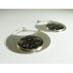 boucles d'oreilles demi lune dentelle