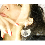 boucles doreilles demi lune dentelle