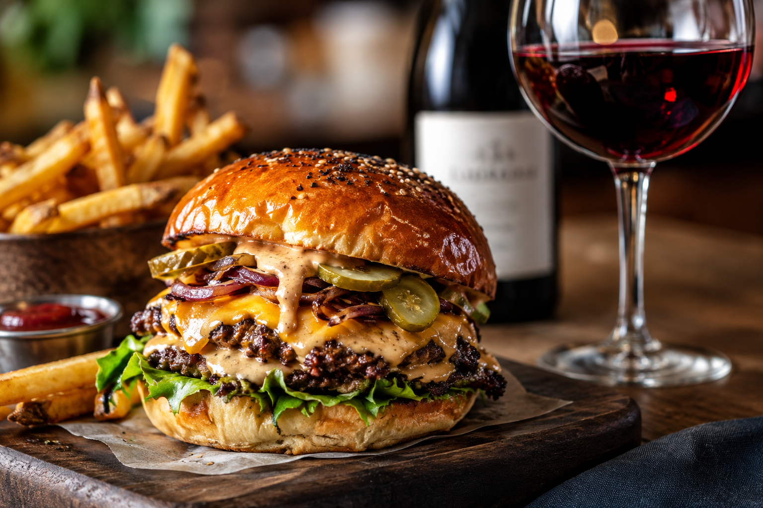 Quel vin avec un smash burger ? Les meilleurs accords