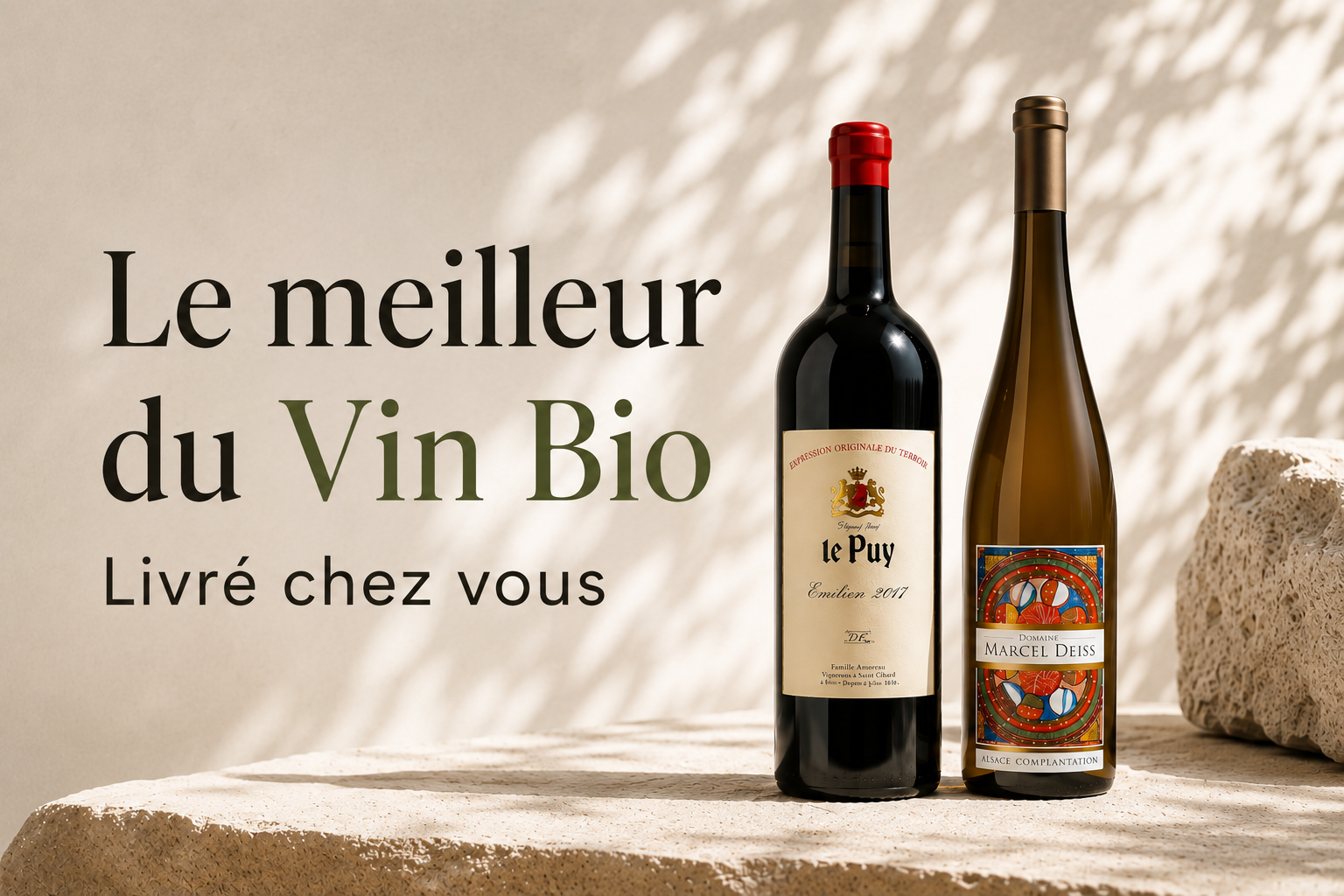 Domaine Bio mise sur une sélection de caviste 100 % bio