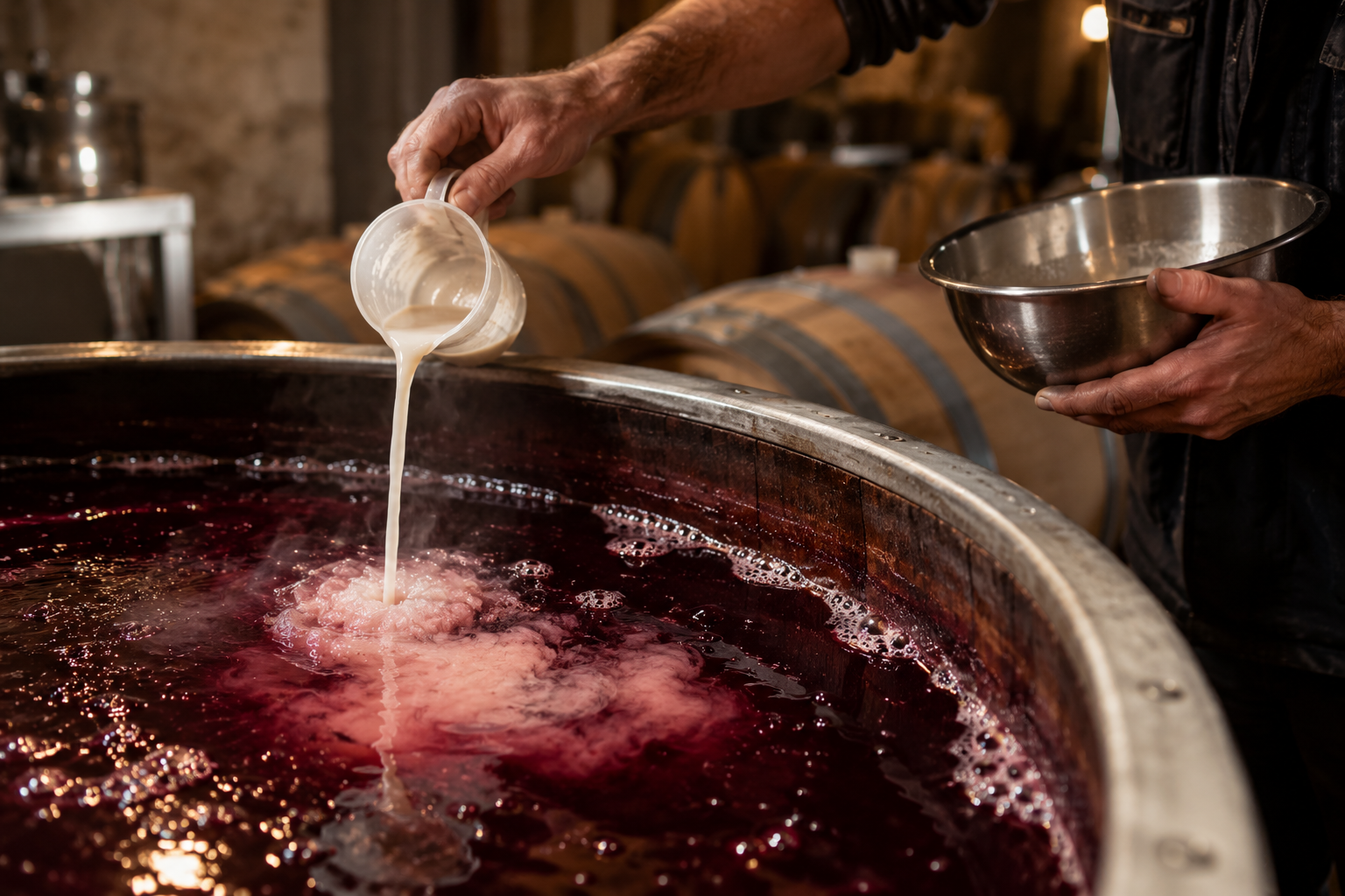 Le collage du vin, cette opération discrète qui se joue avant la mise en bouteille