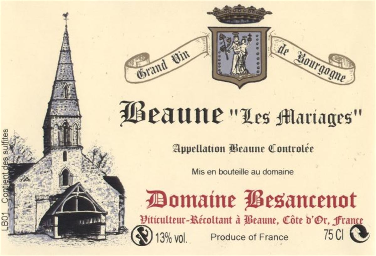 Beaune Les mariages Domaine Besancenot