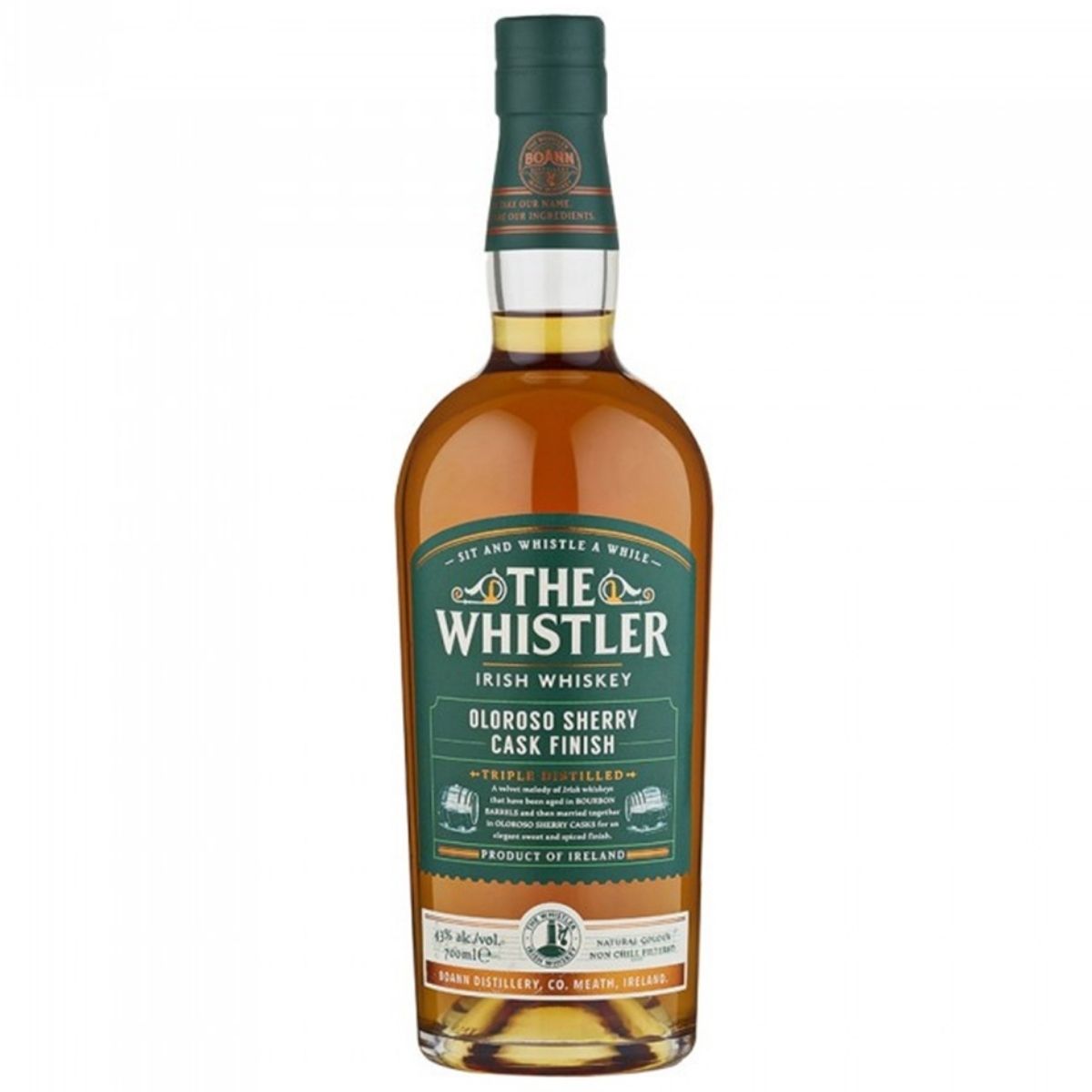 THE WHISTLER OLOROSO IRISH WHISKEY