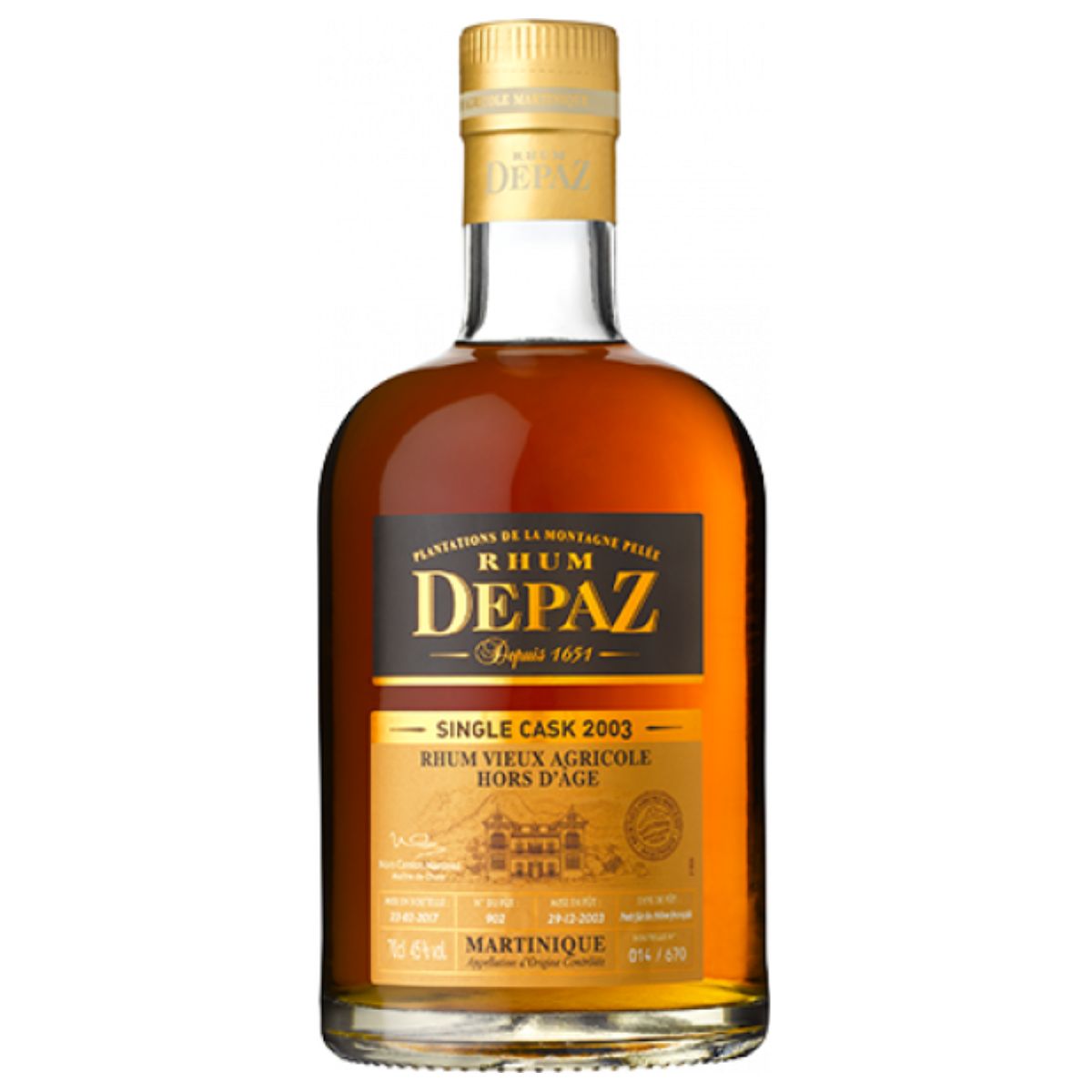 Depaz - Rhum Vieux single cask 2003