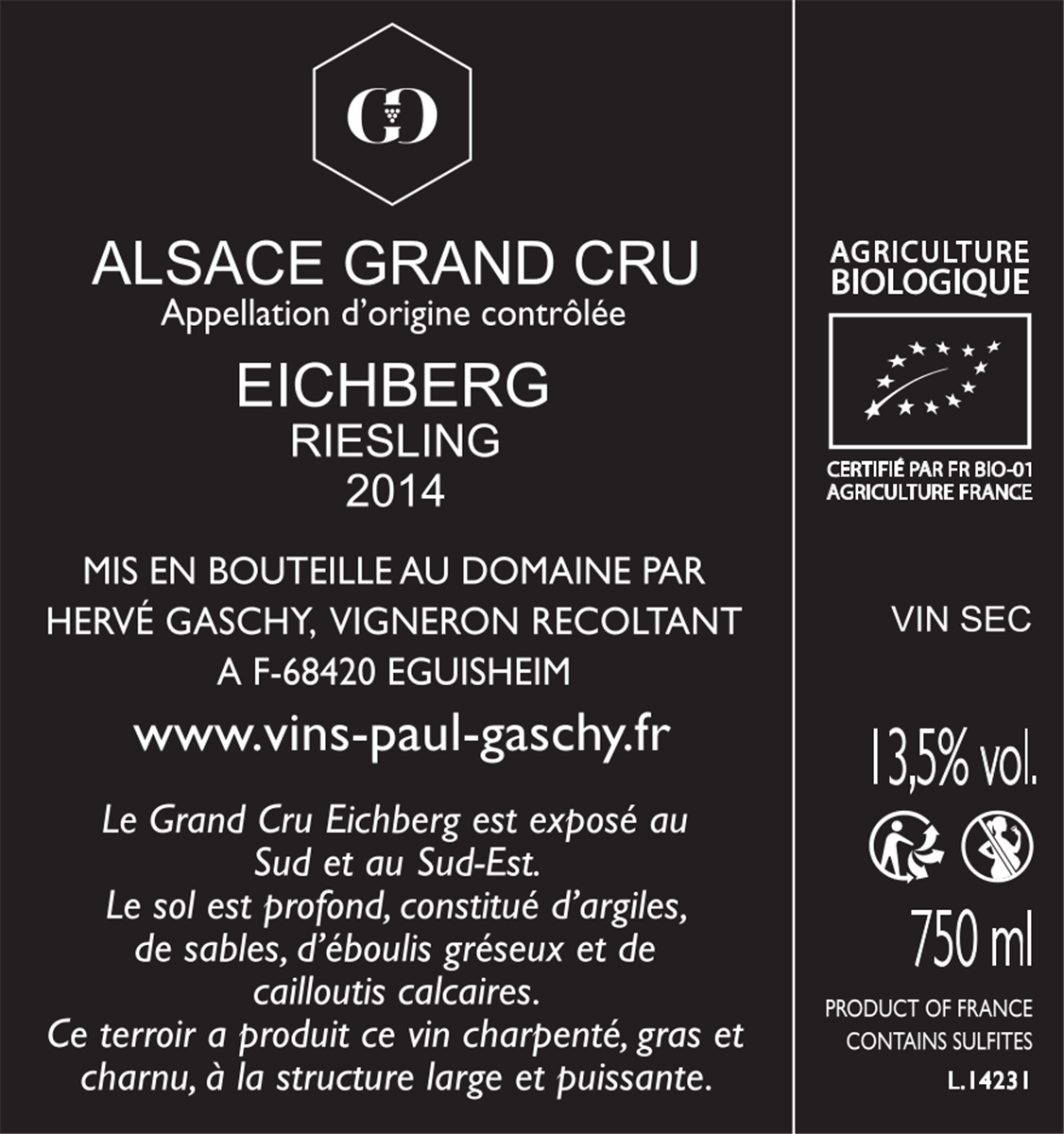 GASCHY RIESLING GRAND CRU